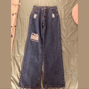 Shein high waisted bootcut jeans